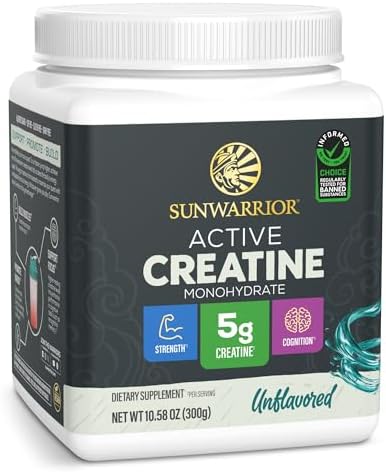 Sunwarrior micronized creatine monohydrate powder tub