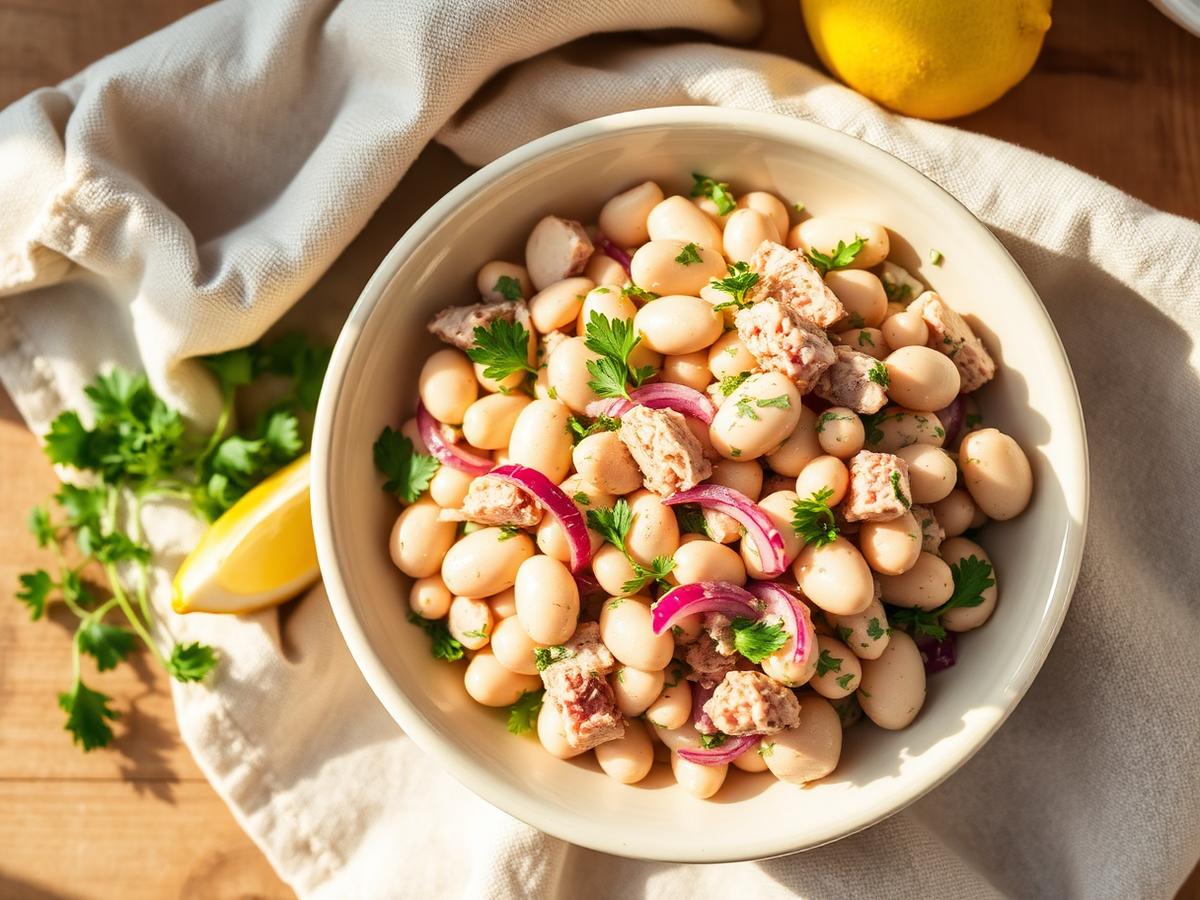 Mediterranean Tuna and White Bean Salad